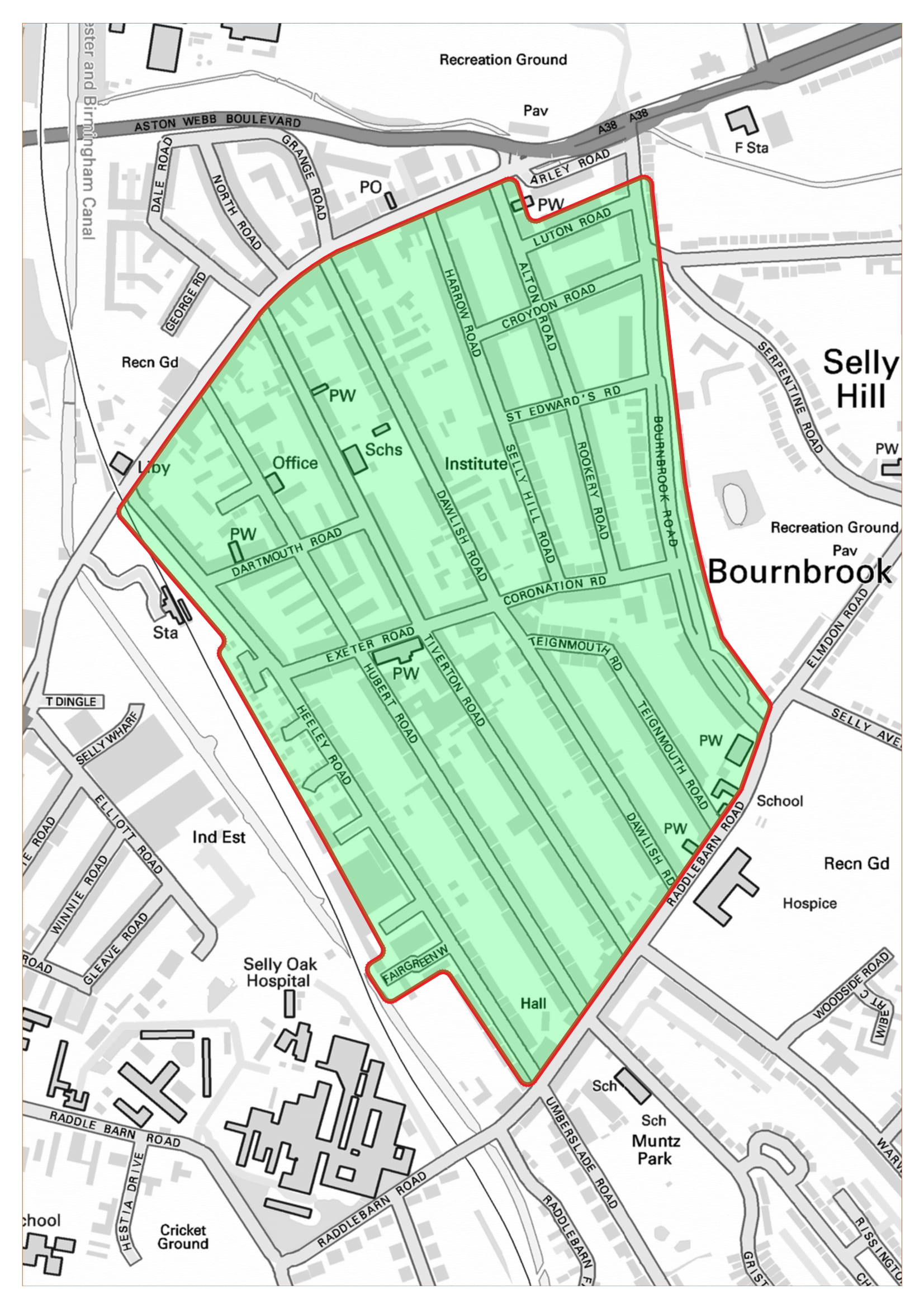 Map of proposed area