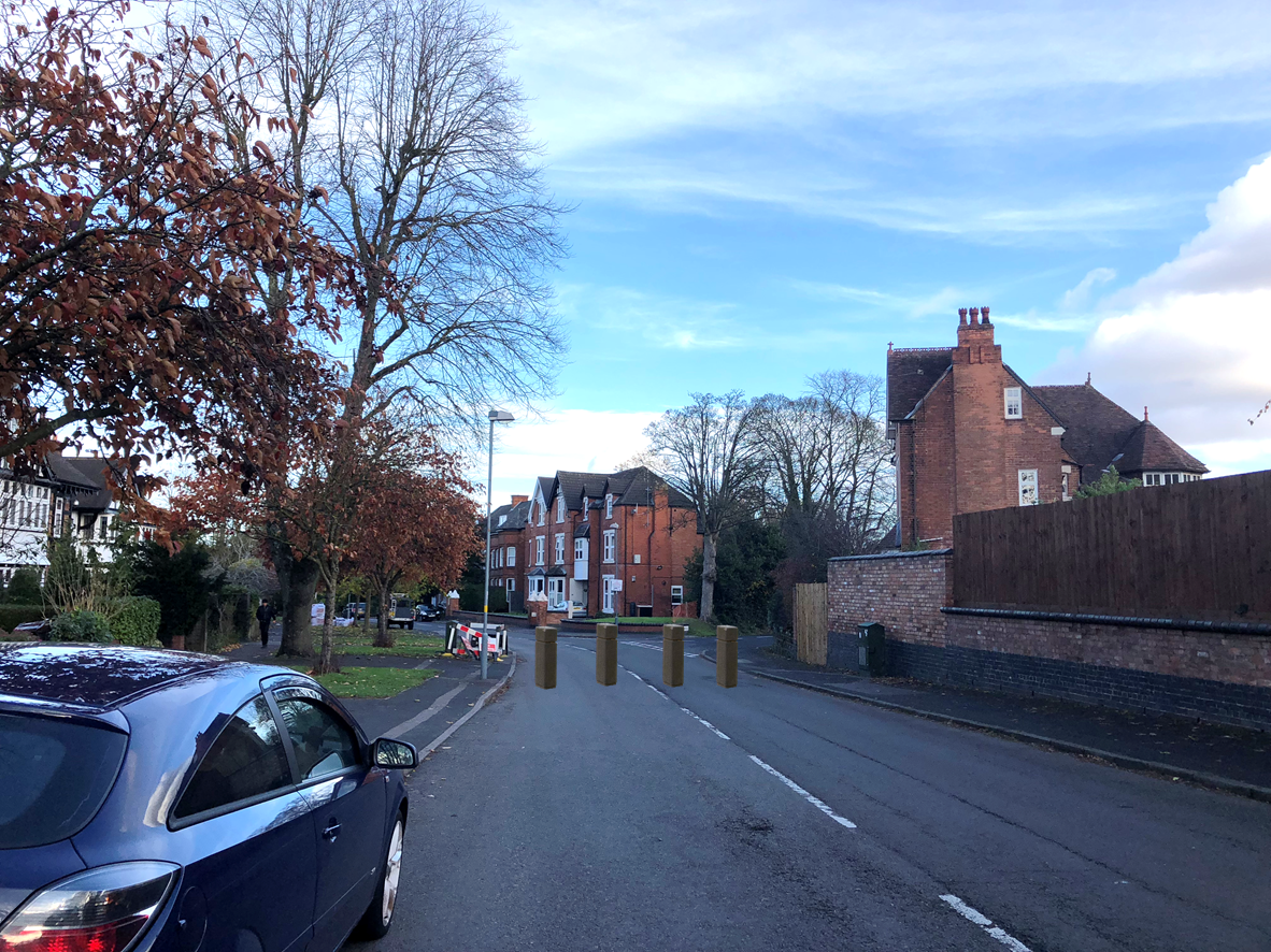 School Road, looking north to Cotton Lane